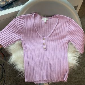 ABOUND || lilac cropped tee